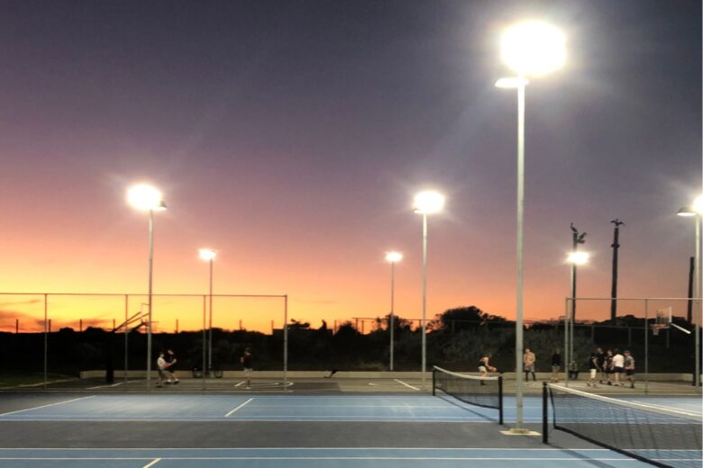 Tennis Court Lights Replaced